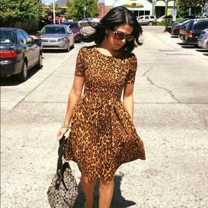 Lularoe Leopard Print Amelia XS